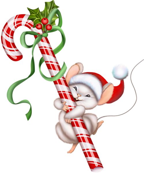 Mouse and Candy Cane