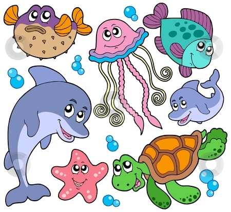 sea creatures clip art