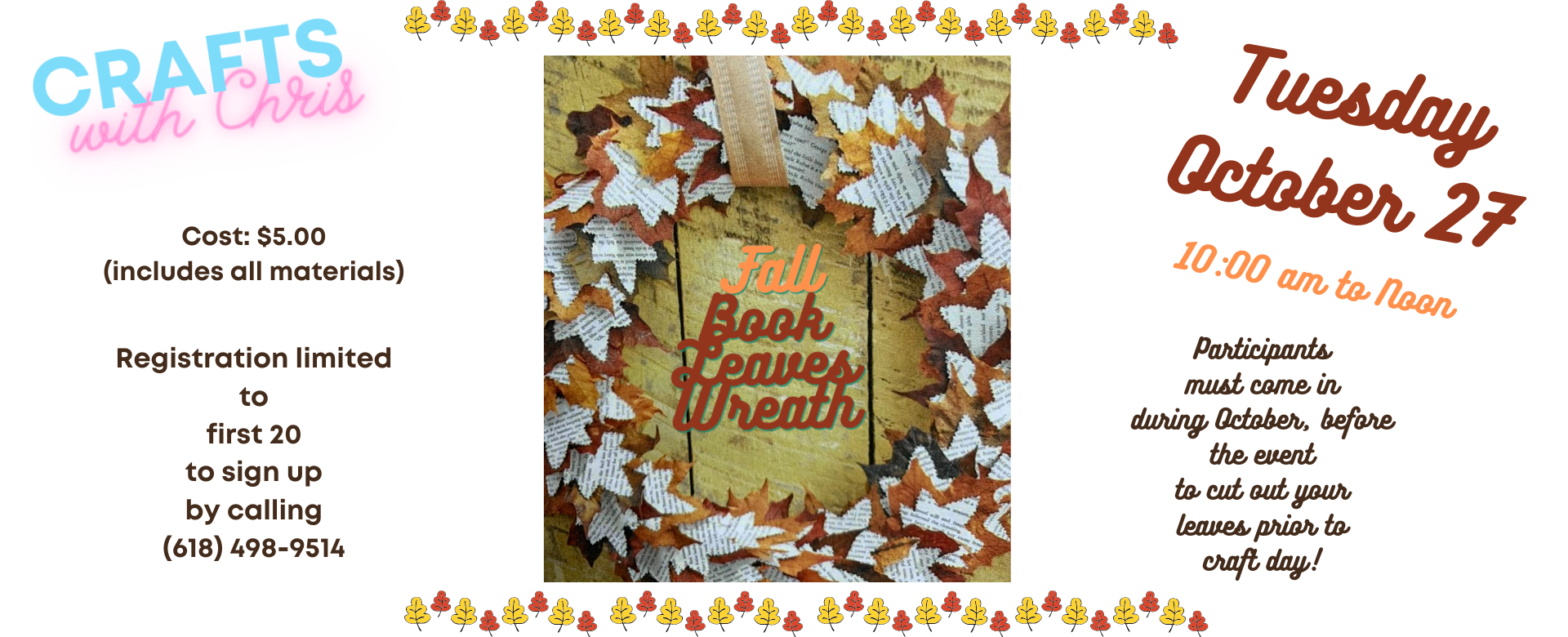 Carousel Slide Craft Fall Book Leaves Wreath.png