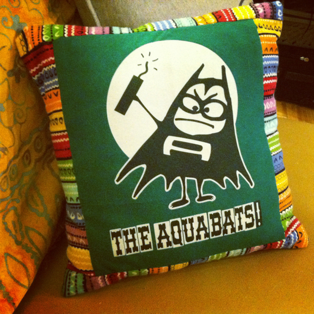 aquabats t-shirt pillow